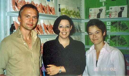 Buchmesse 2004: Andreas Töpfer, Silke andrea Schuemmer, Daniela Seel